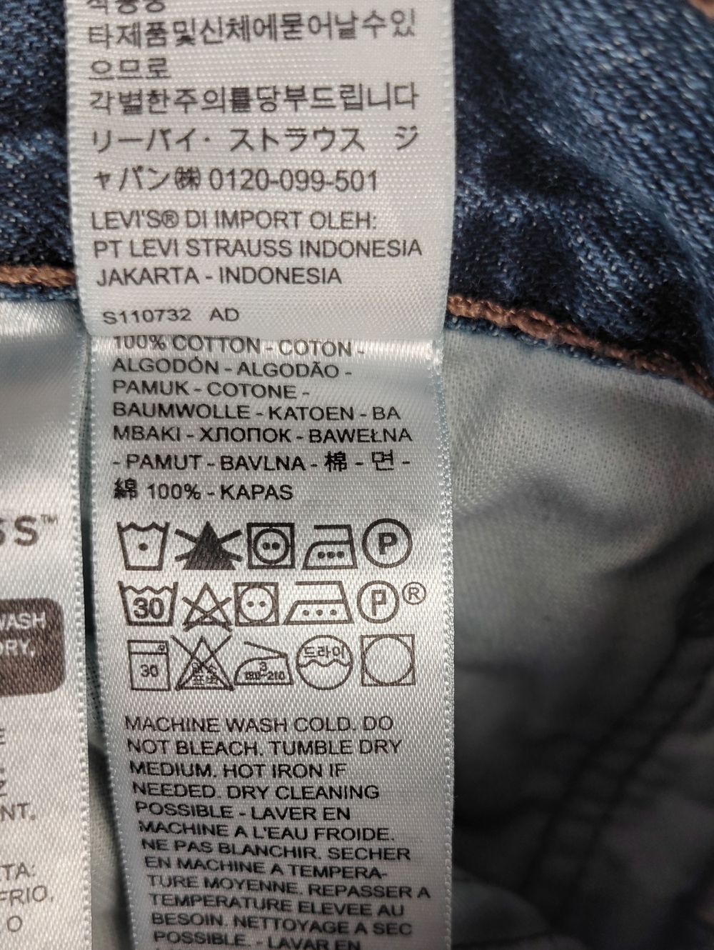 Levi's Mens Medium Wash Denim 527 Slim Fit Boot Cut Jeans Size 32 x 34 - Picture 7 of 12